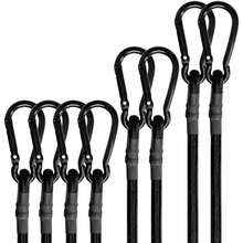 Elastic Rope With Quick Hook, Heavy-Duty Outdoor Black Elastic Band, Strong Industrial Grade Elastic Rope, Used To Fix Waterproof Cloth, Luggage, Tents, Bicycles, 12 Inches+24 Inches+48 Inches, - Multicolor - View 2