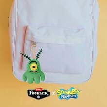 Spin Master 5-Inch Plush Keyrings, /Gary The Snail/Squidward/Sheldon Plankton, Funny Ugly Monster Stuffed Animal With Human-Like Teeth, Collectible Bag Charm For Kids, Tweens, Teens, Adults, Fans Of Weird Plush