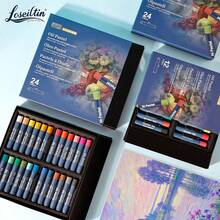 Xin Bowen Oil Pastels 12/24 Colors, Soft Oil Pastel Crayons For Drawing Blending,Layering, Shading,Art Supplies Christmas Gifts For Artists, Beginners, Students, Teachers Back To School - one-size - View 10