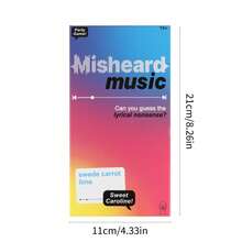 Funny Music Cards 2025 Misheard Music Game - Must-Have Holiday Party Toy Thanksgiving Gift Cyber Monday - Thẻ nhạc - Xem 8