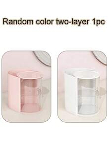 Hộp đựng phụ kiện tóc nhiều tầng trong suốt có thể xoay, hộp nhựa chống bụi dùng để bàn, đựng đồ trang điểm, bút chì, thích hợp làm quà tặng dịp Giáng sinh, Năm mới, các bữa tiệc và lễ hội. - Nhiều màu - Xem 17