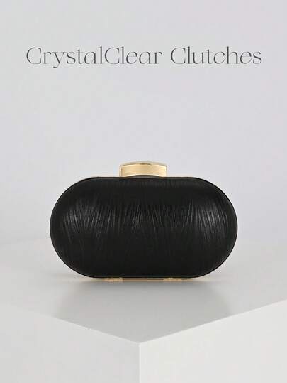 女士欧美时尚手拿包，奢华真皮宴会手提包，正式礼服包，链条单肩包，适合舞会、派对、鸡尾酒会、生日派对、生日礼物、新娘手拿包、婚礼包