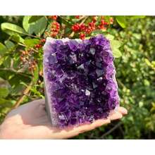 1pc Huge Amethyst Cluster Decor, Top Grade Natural Uncut Amethyst Geode Crystal Cluster From Uruguay, Gemstone Geosurvey Instrument - Multicolor - View 12