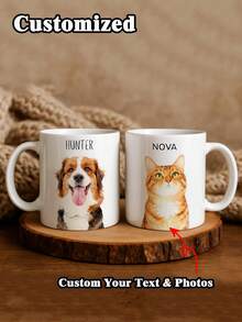 Cốc in hình thú cưng theo yêu cầu, có thể dùng ảnh và tên thú cưng, cốc in hình chó theo yêu cầu, cốc cà phê hình chó, cốc in hình thú cưng cá nhân hóa, cốc cho mẹ nuôi chó, cốc in hình bố nuôi mèo cá nhân hóa, cốc in hình chó mới. - nhiều màu - Xem 2