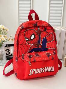 蜘蛛侠卡通印花小背包单肩包，轻便圣诞礼物，送给家人和朋友（印花图案位置随机）