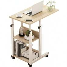 Multifunctional Bedside Table Bedroom Simple Bed Computer Lazy Table Home Simple Bedroom Movable Lifting Table-Maple - Multicolor - View 6