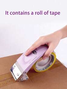 CUTTRSZE 1pc Tape Gun Tape, Cutter Tape Packaging Machine,It Contains A 30-Meter Roll Of Tape, Metal Packaging Tape Dispenser Gun Box Sealing Machine ‌, Suitable For Household And Warehouse Box Sealing - View 2