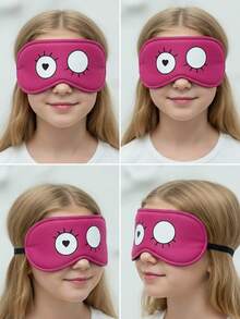 Set de 5 antifaces para dormir con estampado de dibujos animados, adecuados para niños de 3 a 10 años, personalizados, protección ocular, para dormir, tomar siestas, viajar - Multicolor - Ver 6