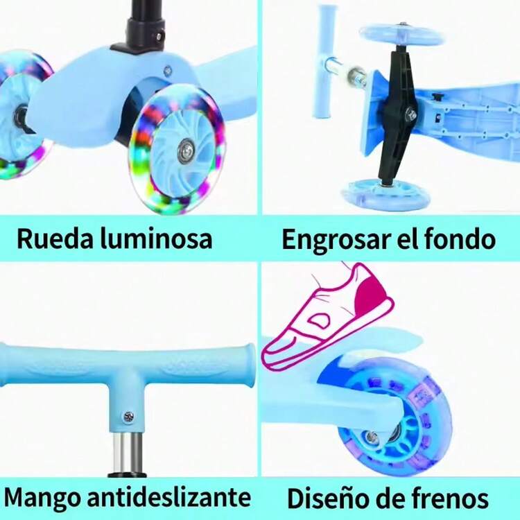 Kick Scooters, Foot Scooters - Màu xanh lam - Xem 3