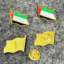 2枚世界国旗胸针，波浪形树脂旗帜徽章，合金奖章胸针，合金和树脂材质，适用于节日、庆典、日常装饰、西装胸针