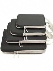 4件套旅行收纳整理套装 - 黑色 - 查看 1