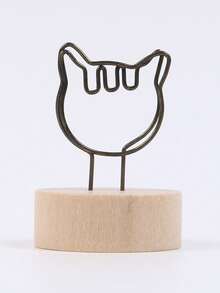 1 pièce Nouveau marque-page créatif de style japonais, support en bois porte-carte de visite rétro, pince à message, accessoire de décoration d'intérieur, pince photo, cadeau idéal pour la Saint-Valentin, le Nouvel An, le petit ami, les parents et la rentrée scolaire - Multicolore - Voir 19