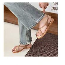 Women's Roman Style Casual Lightweight Comfortable Toe-Ring Beach Sandals