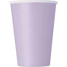 Unique Party 31857 Vasos de papel, Color ,(Lavanda 10 unidades) - Multicolor - Ver 1