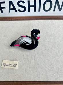 1件套亚克力花朵发夹 - 郁金香、百合、玫瑰发饰，创意独特绿叶发夹，可爱银杏叶发圈装饰，优雅发爪，女士发爪，休闲发夹，优雅发爪夹 - 彩色 - 查看 19