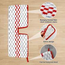 Microfiber Dust Mop Set For Floor Cleaning, Flat Mop For Wet &Amp; Dry To Clean Washable Flip Mops Pad For Ocedar Hardwood Floor 'N More 3-Action Mop, Adjustable 58" Mops Handle &Amp; 2 Reusable Refill &Amp; Base - 紅灰色 Promist Max 拖把 - 查看 3