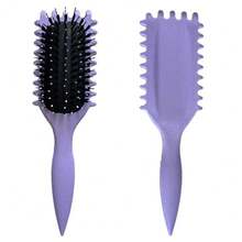 Wheat Straw Massage Comb, Multifunctional Curling Comb, Airbag Comb For Straight Hair. - Pink - View 2