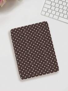 1pc Minimalist Brown Polka Dot Print Tablet Protective Case, Compatible With Apple IPad 10.2" / IPad Pro 11" 2020/2021, IPad (A16) 11" 11th Gen 2025, IPad 9th/10th Gen, Apple Air 4th 10.9", Galaxy Tab S6 Li4wei/, Anti-Drop, With Pencil Slot, Sleep/Wake Support, Romantic Gift For Friends And Family - 黑色 - 查看 2