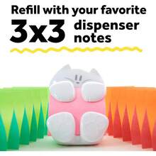 YQQ 3M Post-it despachador de notas gato1234 - Blanco - Ver 5