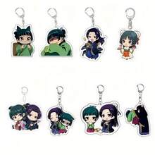 1 Acrylic Anime Character Keychain, Cute Kawaii Keychain, Keychain, Ring Bag Backpack Accessories Cosplay Costume Accessories Fan Gift, Anime Enthusiast Gift, Thanksgiving, Birthday Gift, Remove Film Before Use - 款式 6 - 查看 2