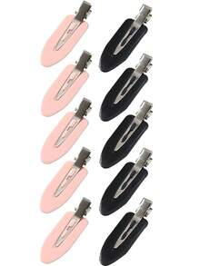 6/100个简约时尚无痕发夹，不易弯曲的鳄鱼夹发饰，适合派对、休闲外出、送给女朋友、女性的礼物、新年礼物、爪夹、发卡、发夹