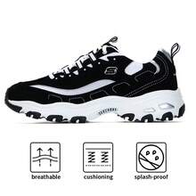 Skechers D'LITES 1.0 熊猫鞋 轻便男士休闲运动鞋，建议选购小一码 894129-BKW - 黑色/白色 - 查看 1