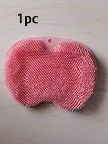 1pc Pink Foot Massage Brush; Bathroom Cleaning Brush; Anti-Slip Bath Brush Home Bathroom Foot Scrubber, Anti-Slip Foot Wash With Suction Cups, Bathroom Gadgets - Multicolor - View 11