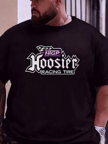 Men's Size T-Shirt With The HIGP Logo From Hoosier Racing Tire For Motorsport Fans And Racing Drivers. - Black - View 3