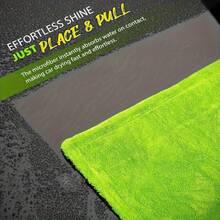 1 Piece Extra Thick Microfiber Car Wash Towel, Available In Small/Medium/Large Sizes (30*30/40*40/40*60/50*80/60*90/60*120cm), 1200 GSM Super Absorbent And Quick Drying, Scratch-Resistant, Suitable For Car Paint And Glass Surfaces, Machine Washable And Reusable, Durable - Multicolor - View 5