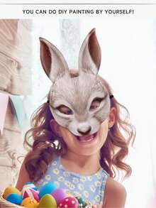 3 Styles Rabbit Masks, Suitable For Easter, Carnival, Cosplay, Stage Performance - Multicolor - View 7