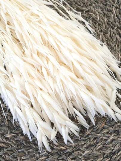 15/30/60pcs Natural Dried White Oat Flower Bouquet, Real Bleached Oat Flower Wheat Bunch, Suitable For Wedding, Christmas Decor, DIY Home Decoration