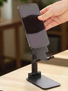 1pc Adjustable Foldable Phone/Tablet Stand - Portable Multifunctional Desk/Bedside/TV Viewing Live Stream Holder, Ergonomic Simple Design - Multicolor - View 5