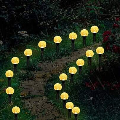 40/20/10 LED Solar Garden Lights, Multi-Color Bubble Path Lights, Suitable For Outdoor Decorations Such As Sidewalks, Gardens, Christmas Decorations, Backyards, And Lawns. Outdoor Solar Lights.
