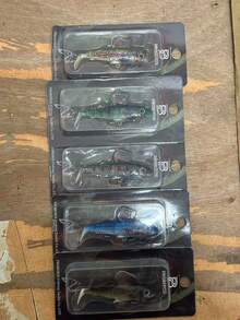 1个天然钓鱼饵，三钩铅头设计，含诱鱼剂，适合全年垂钓，海鲈鱼饵，海水船钓仿生饵 - 彩色 - 查看 9