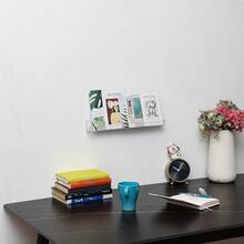 6pcs Modern Acrylic Wall Mounted Shelves - Transparent Space-Saving Bookshelf, Matte Finish Easy Installation, Suitable For Bathroom, Bedroom, Kitchen Minimalist Decor - Multicolor - View 8