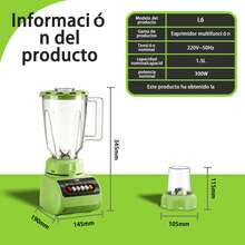 Licuadora profesional, licuadora de encimera, licuadora para cocina máxima de alta potencia para el hogar y comercial con temporizador, batidora para triturar hielo, postre congelado, sopa, pescado - Verde - Ver 8