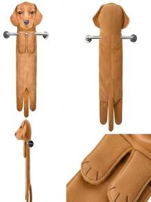 1pc/3pcs Cute Cat & Dog Pattern Hand Towels, Realistic Design, Thickened Hanging Hand Towels Suitable For Kitchen, Bathroom And Washroom - Multicolor - View 3