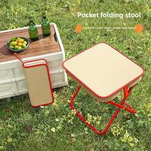 1pc Lightweight Portable Folding Stool - A Compact And Portable Outdoor Chair, Supports Up To 200kg/440lbs, With A Lightweight Yet Sturdy Frame, Easy To Assemble And Fold, Made Of Weather-Resistant Fabric, Suitable For Camping, Beach, Fishing, Garden And Travel. Camping Furniture, Beach Chair, Space-Saving Furniture, Durable Construction, Fishing Gear, Space-Saving Design, Reinforced Stitching, Portable Folding Chair