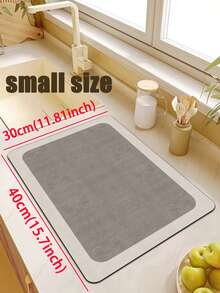 [HOT!!!] 1pc Soft Rubber Kitchen Mat, 3.5mm Thick Kitchen Rug, Light Gray Luxury Minimalist Style Kitchen Absorbent Mat Large Carpet, Can Be Self-Cut To Fit Kitchen Size, Surface Fabric Material, Middle Sponge Layer, Bottom Rubber Layer, Suitable For Kitchen Rugs, Kitchen Decor, Wedding Decor, Home Decor, Bathroom Mat, Entryway Mat, Laundry Room Mat, Hallway Carpet, Living Room Mat, Etc. - Multicolor - View 20