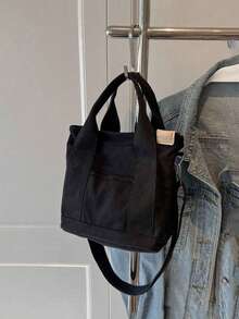 Bolso de lona de lujo minimalista y elegante