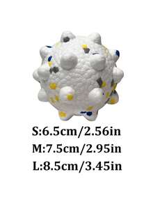 弹性狗狗球互动咀嚼玩具，清洁牙齿，训练玩耍两用，适合中大型犬和幼犬 - 彩色 - 查看 19