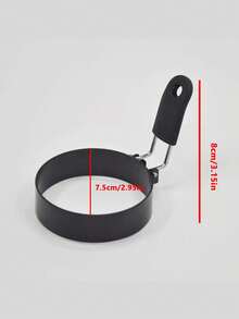 2 paquetes de anillos para huevos de acero inoxidable - antiadherentes, fáciles de voltear, forma redonda, manual, perfectos para cumpleaños, freír huevos, panqueques, tortillas - Utensilios de cocina y accesorios de cocina - Multicolor - Ver 5