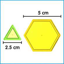 edxeducation Bloques de patron transparente Juego de 120 mini frascos Bloques de patron de plastico Clasificacion de practica patrones medicion y fracciones Juego sensorial Manipulador de matematicas para niñosDuradero y cultiva el interés de los niños - Multicolor - Ver 3