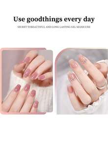 RS NAIL 1瓶9克果冻凝胶指甲油，透明裸粉色，持久可卸UV/LED指甲油，DIY美甲沙龙，女士及女孩礼物 - 彩色 - 查看 8