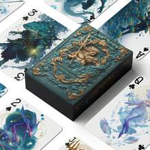 YFOPEN Frozen Oblivion Ocean Heart Theme Poker Cards, Polar Frozen Ocean + Sunken Ruins, Cool Dark Art Style, Unique Design For Each Card, Suitable For Fantasy Enthusiasts Collection And Themed Tabletop Games - Multicolor - View 2
