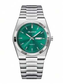 Đồng hồ đeo tay nam, vỏ thép không gỉ, mặt số La Mã, mặt số siêu mỏng có dạ quang, đồng hồ thạch anh lịch doanh nhân, kim tròn, đồng hồ đeo tay nam, thích hợp cho tiệc tùng, đám cưới, kỳ nghỉ biển, quà tặng ngày Valentine. - trắng - Xem 8