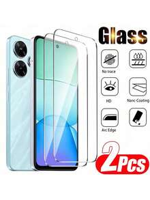 2 Packungen HD gehärtetes Glas Bildschirmschutz für Xiaomi Redmi Note 14/13/12/11/10 Pro 4G/5G Modelle. 9H Härte Vollbild Schutz. Kompatibel mit Redmi 14C/13C/13/12C/12 Serie. - Transparent - Übersicht 13