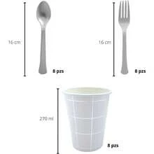 Disposable Kitchenware - ภาพวาดสีเงิน - ดู 3