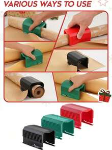 Cortador de papel de regalo mejorado para el Día de San Valentín - Herramienta de corte de papel de regalo, bordes lisos sin esfuerzo, diseño de hoja oculta para , herramienta de manualidades de envoltura de regalos DIY, adecuada para fiestas, cumpleaños, aniversarios - Nueva cortadora de papel - Ver 8