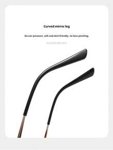 1 buc ochelari de vedere fotocromatici cu aspect natural, ramă mare, potriviți pentru purtare în timpul călătoriilor și vacanțelor, activităților în aer liber și protecție solară. (Are tampoane nazale.) - Vizualizare 8